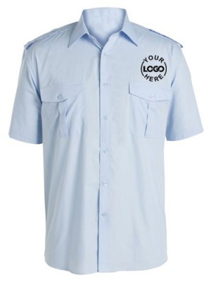 Half Sleeve Blue Uniform Shirt
